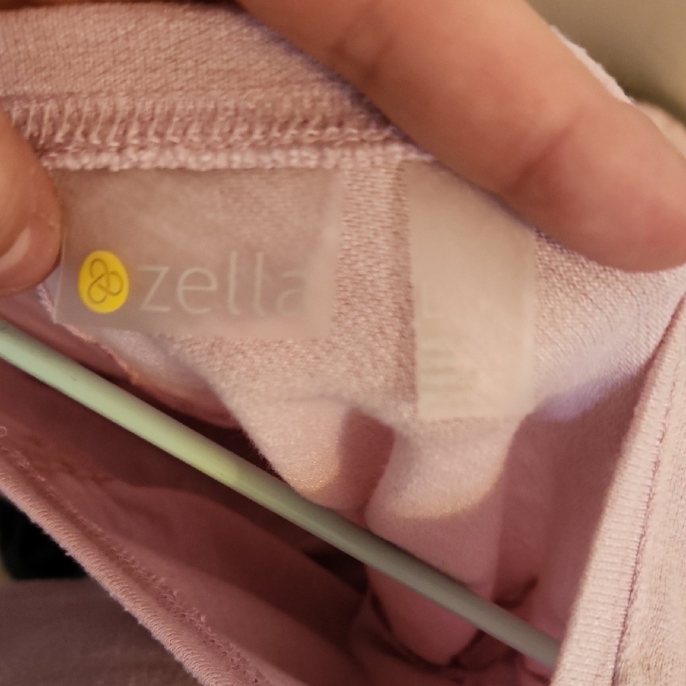 Zella Light Pink Ruched Long Sleeve Top - Picture 2 of 5